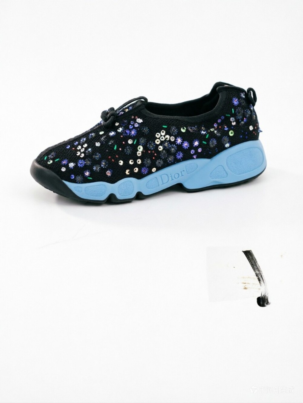 Dior Black Mesh Fusion Embellished Sneakers